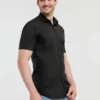 Russell Collection Mens Short Sleeve Ultimate Stretch Shirt