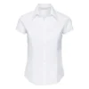Russell Collection Womens Cap Sleeve Tencel Fitted Shirt