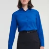 Russell Collection Womens Long Sleeve Polycotton Easycare Poplin Shirt