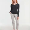 Russell Collection Womens V Neck Knitted Sweater