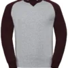 Light Oxford/Burgundy Melange