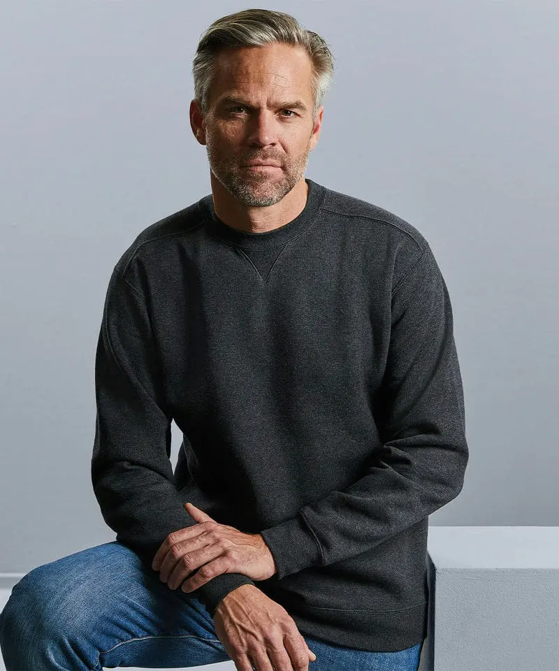 Russell Europe Mens Authentic Melange Sweatshirt