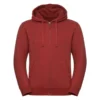Russell Europe Mens Authentic Melange Zipped Hood Sweatshirt