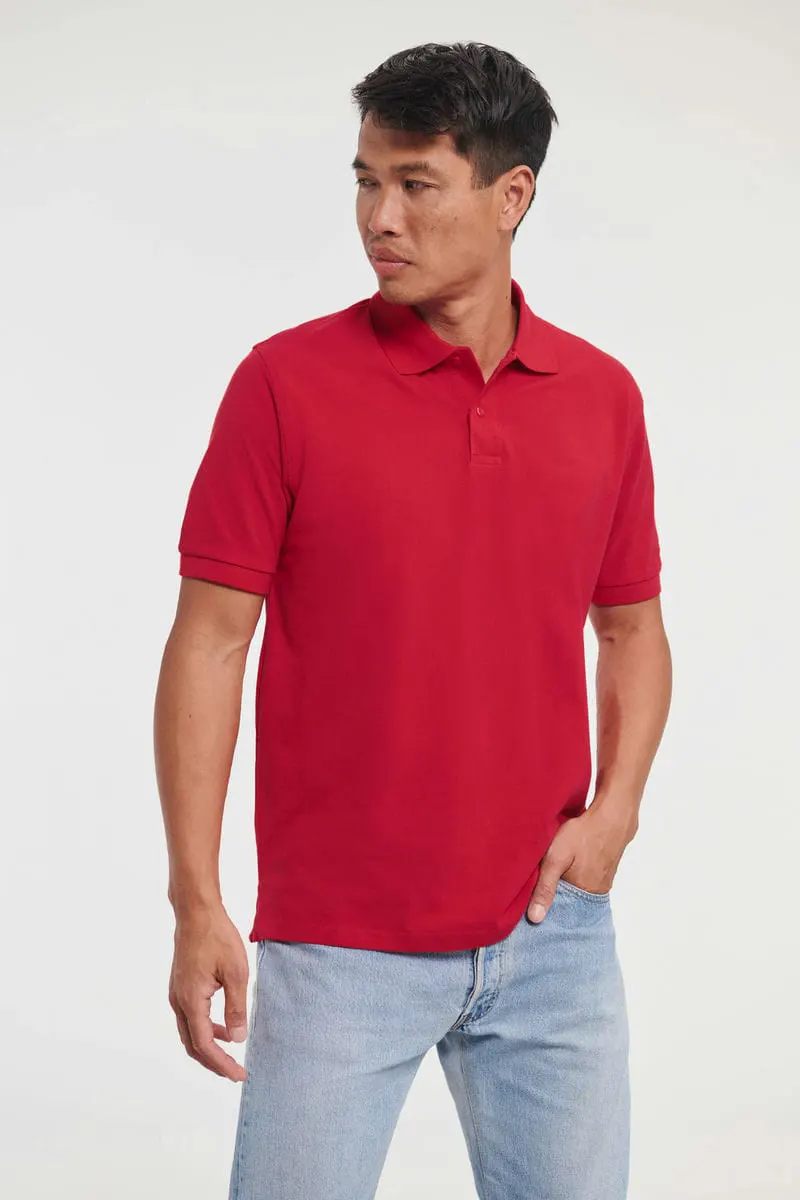 Russell Europe Mens Classic Cotton Pique Polo