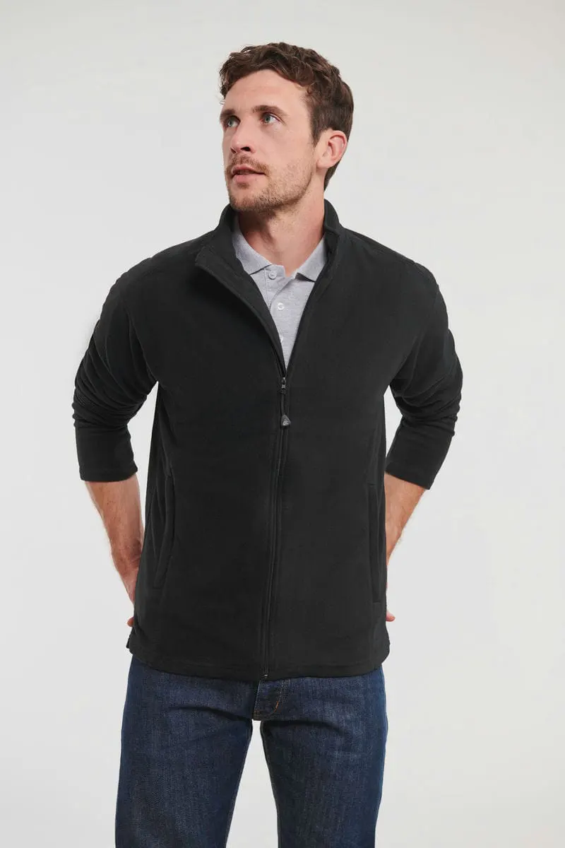 Russell Europe Mens Full Zip Microfleece