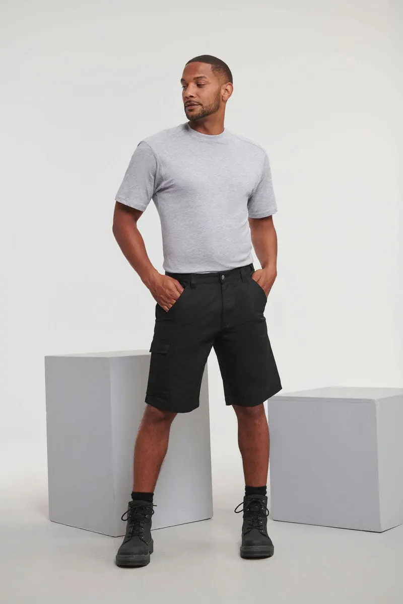 Russell Europe Mens Polycotton Twill Workwear Shorts