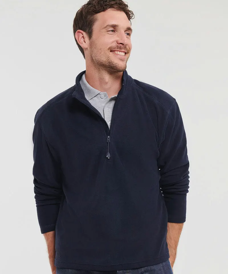 Russell Europe Mens ¼ Zip Microfleece