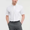 Russell Europe Mens Short Sleeve Ultimate Non Iron Shirt
