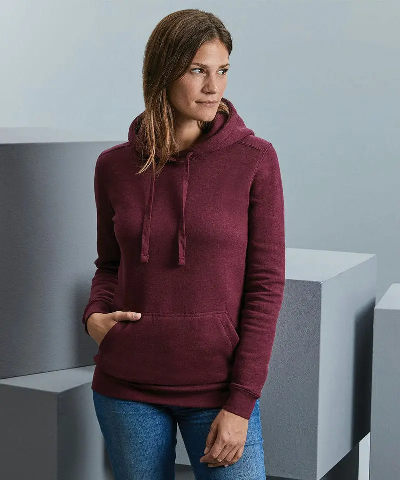 Russell Europe Womens Authentic Melange Hooded Sweatshirt