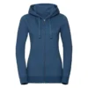 Russell Europe Womens Authentic Melange Zipped Hood Sweatshirt