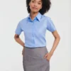Russell Europe Womens Short Sleeve Ultimate Non Iron Shirt