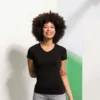 SF Feel Good Womens Stretch V Neck T Shirt