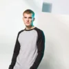 SF Mens Long Sleeve Baseball T Shirt