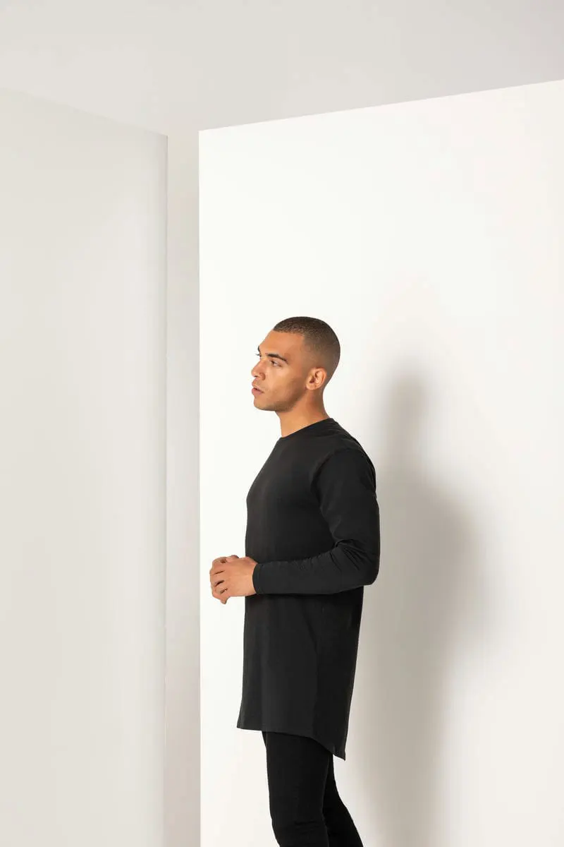 SF Mens Long Sleeved Longline Tee