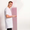 SF Mens Longline T Shirt With Dipped Hem