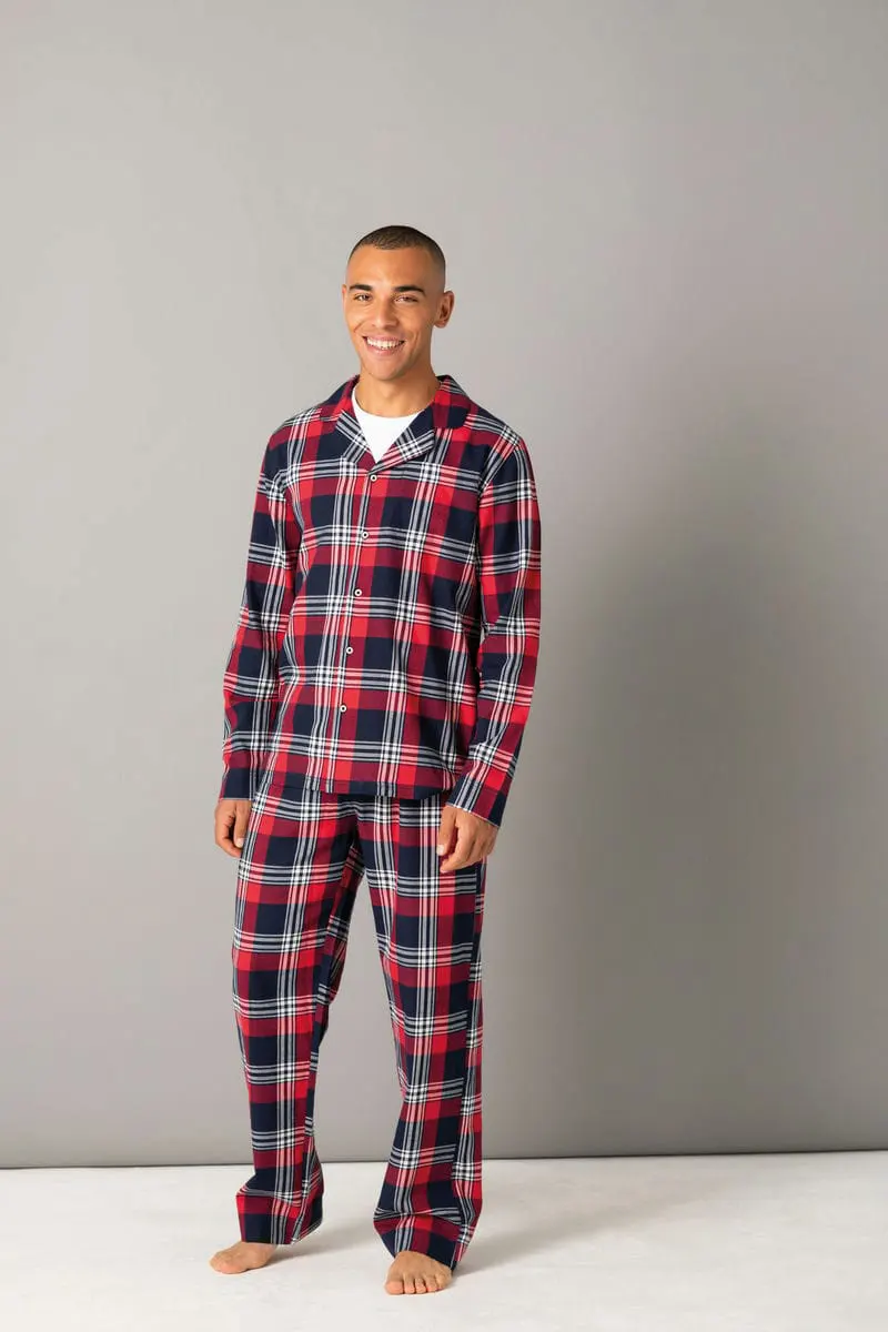 Sf Mens Tartan Lounge Set