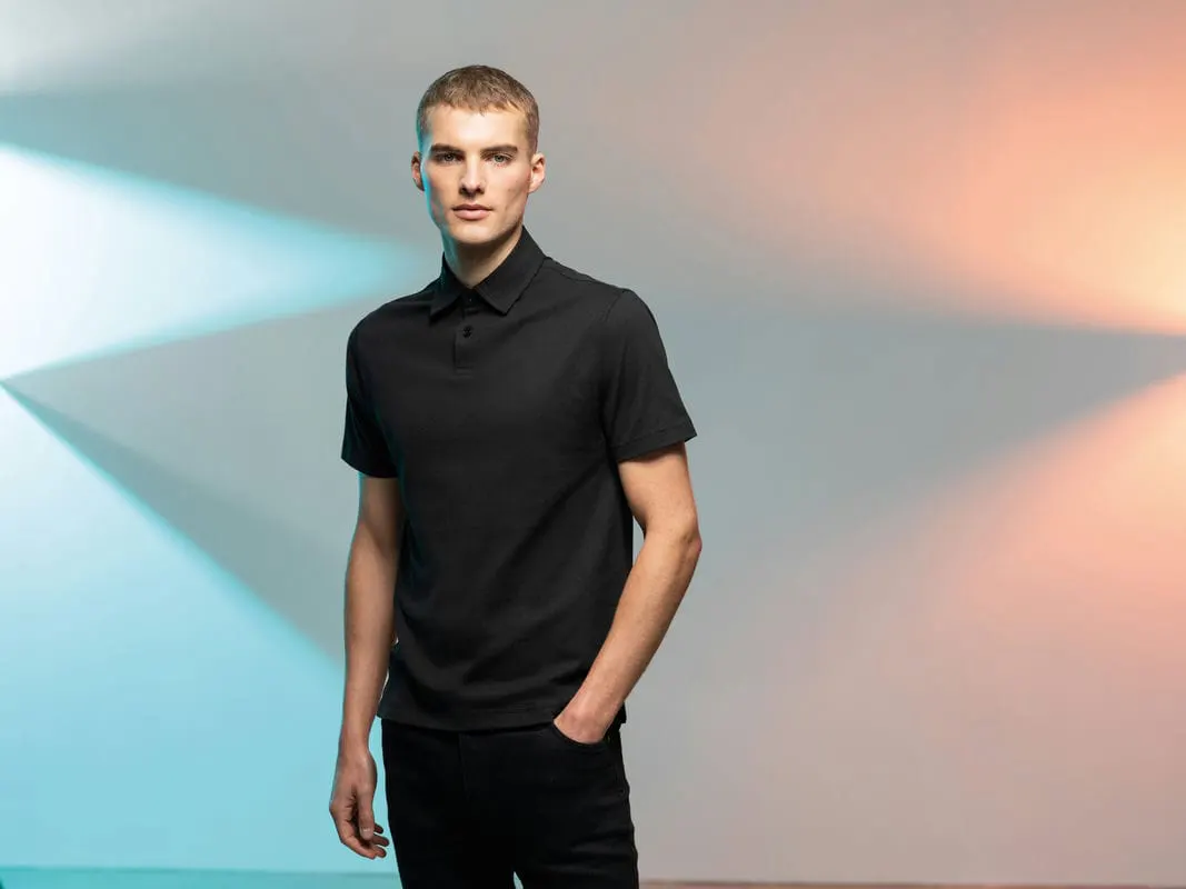 Sf Mens Short Sleeve Stretch Polo