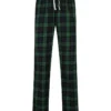 Navy/Green Check