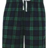 Navy/Green Check