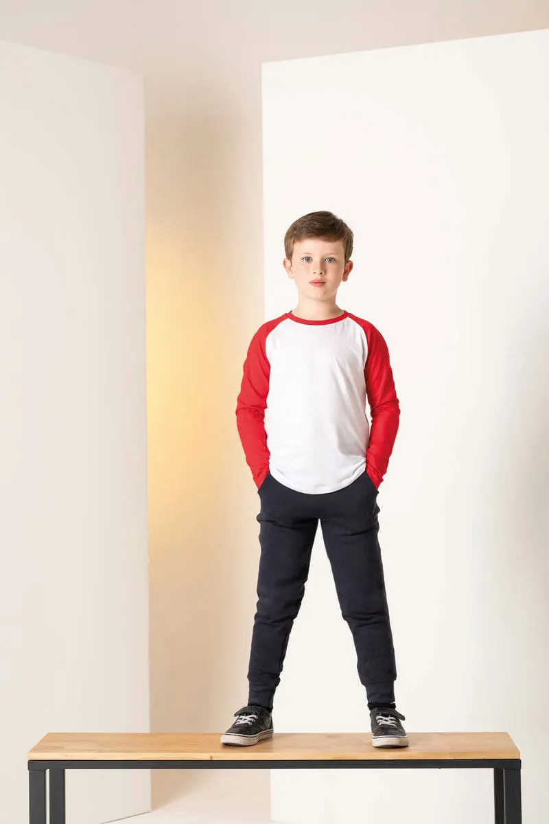 SF Minni Kids Long Sleeve Baseball Tee