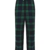 Navy/Green Check