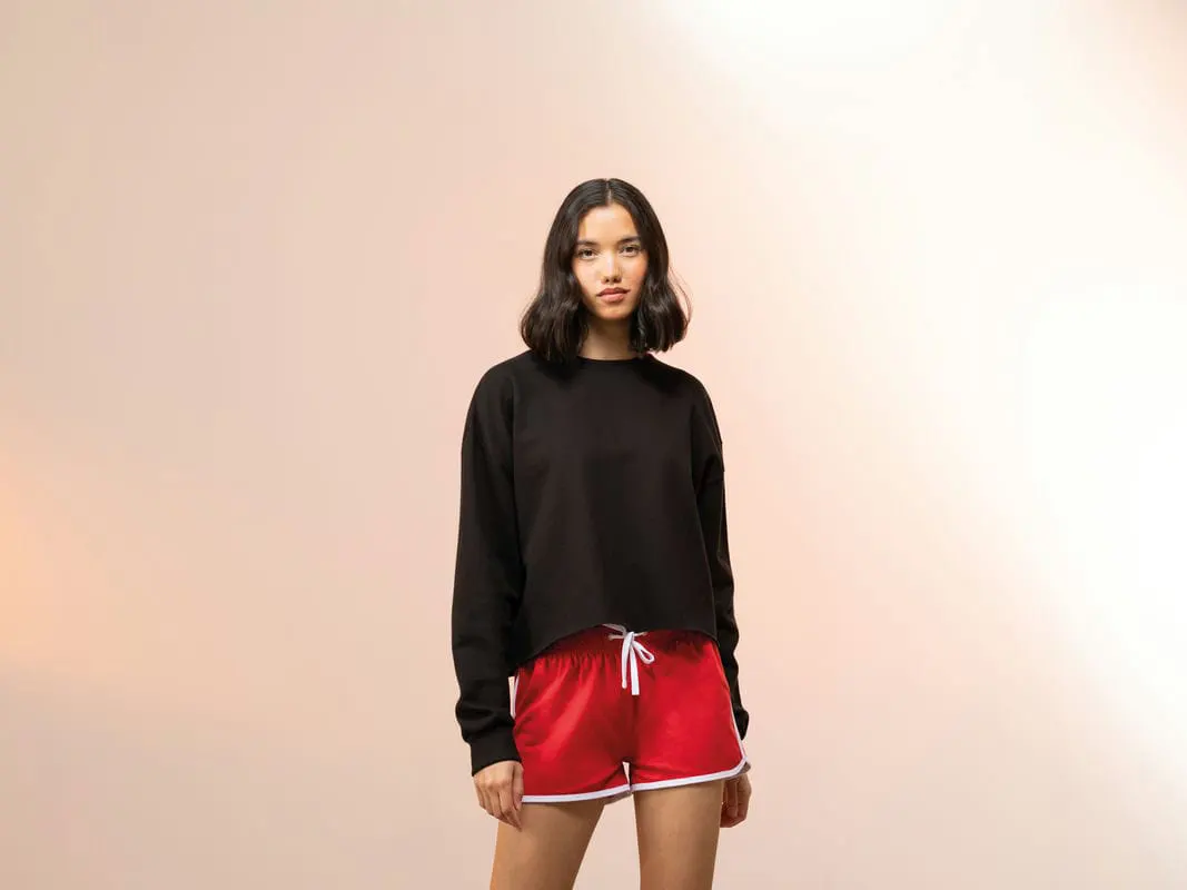 Sf Womens Cropped Slounge Sweat