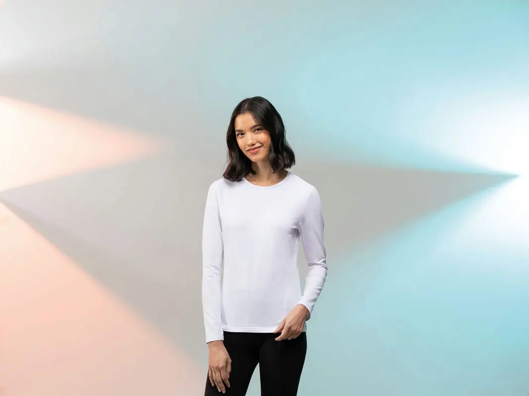SF Womens Feel Good Long Sleeved Stretch T Shirt