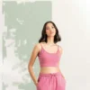 SF Womens Sustainable Fashion Cropped Cami Top With Adjustable Straps