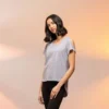 SF Womens T Shirt With Drop Detail
