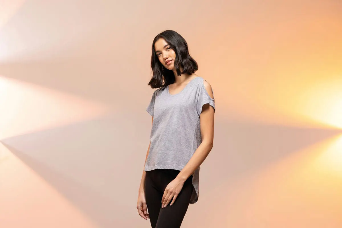 SF Womens T Shirt With Drop Detail