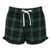 Navy/Green Check