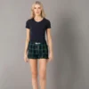 Sf Womens Tartan Frill Shorts