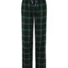 Navy/Green Check