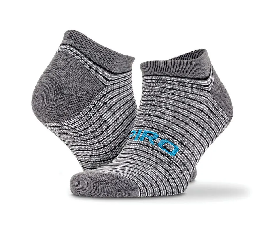 Spiro 3 Pack Mixed Stripe Sneaker Socks