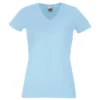 Fruit Of The Loom Womens Lady Fit V Neck Tee
