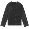 Garment Dyed Black Splatter