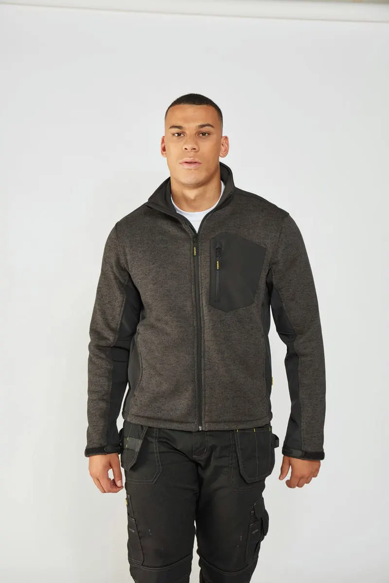 Stanley Workwear Mens Brady Zip Through Knitted Fleece