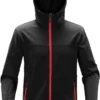 Black/Bright Red