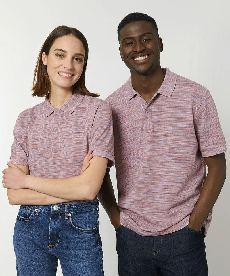 Stanley And Stella Prepster Space Dye Unisex Short Sleeve Polo Stpu334