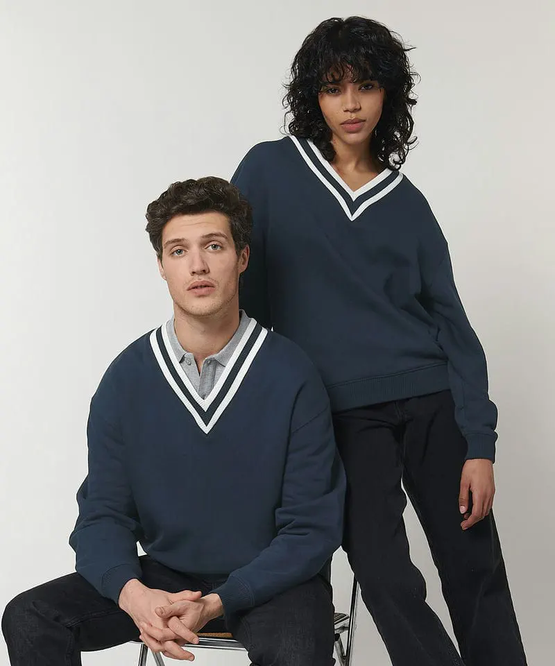 Stanley And Stella Unisex Sloaner Unisex Oversized V Neck Sweatshirt Stsu871