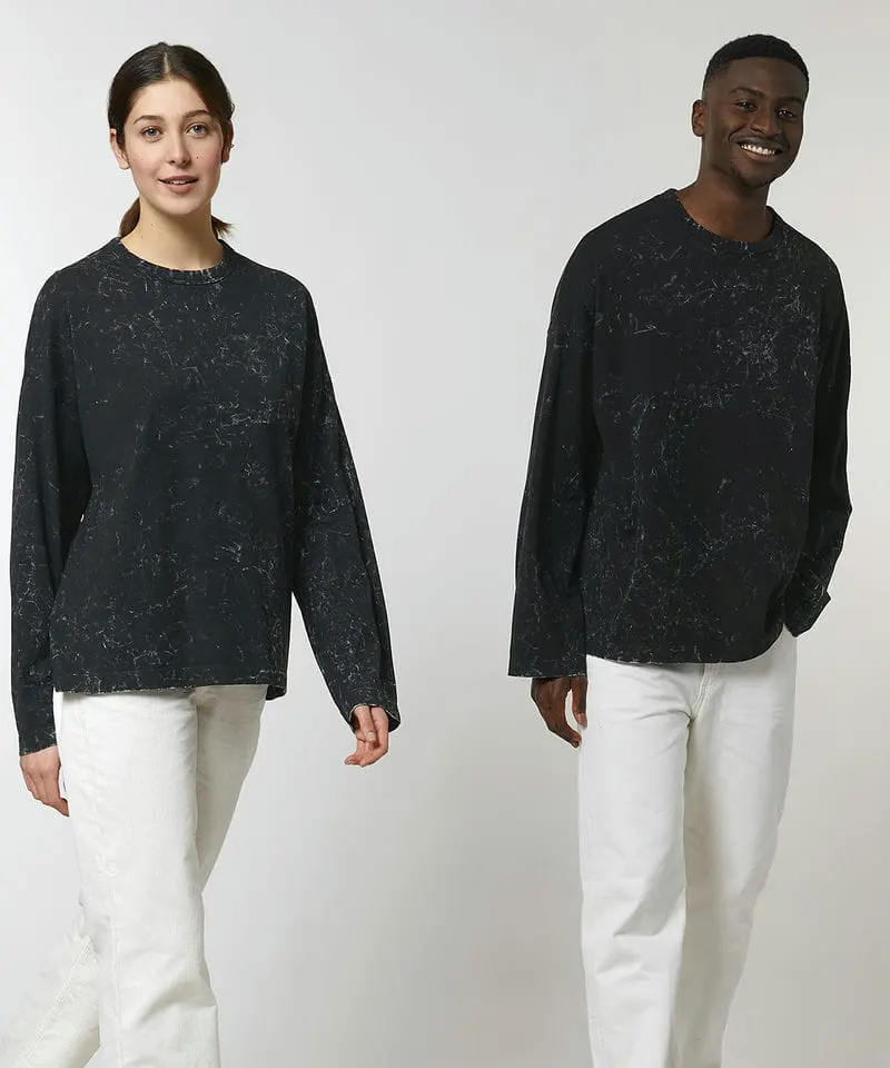 Stanley And Stella Unisex Triber Splatter Oversized Long Sleeve T Shirt STTW791