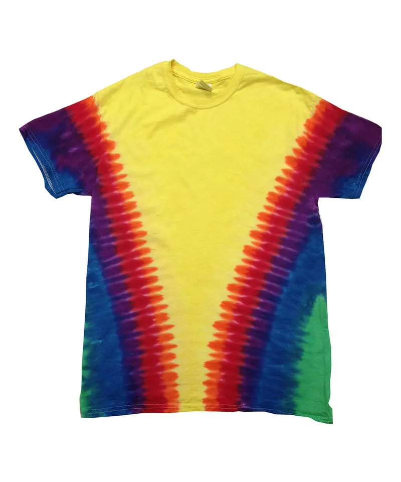 Colortone Unisex Rainbow Vee Tee