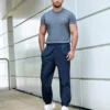 Tombo Mens Lined Tracksuit Bottoms