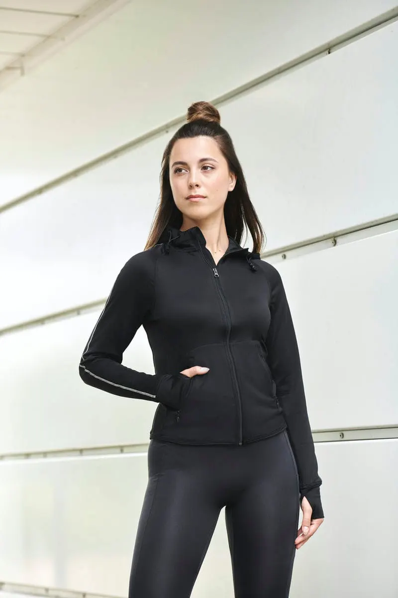 Tombo Womens Hoodie With Reflective Tape