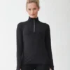Tombo Womens Long Sleeved ¼ Zip Top