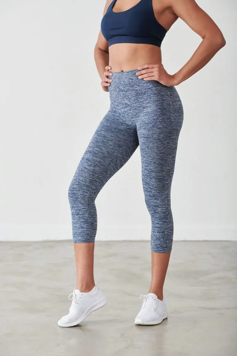 Tombo Womens Seamless Cropped Leggings