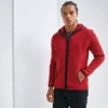 Tridri Mens Melange Knit Fleece Jacket