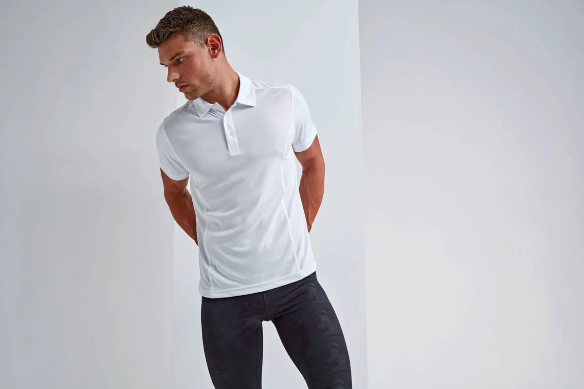 Tridri Mens Panelled Polo