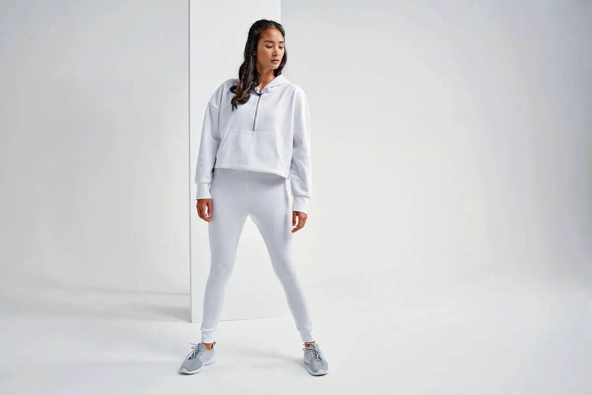 Tridri Womens 1 And 2 Zip Hoodie