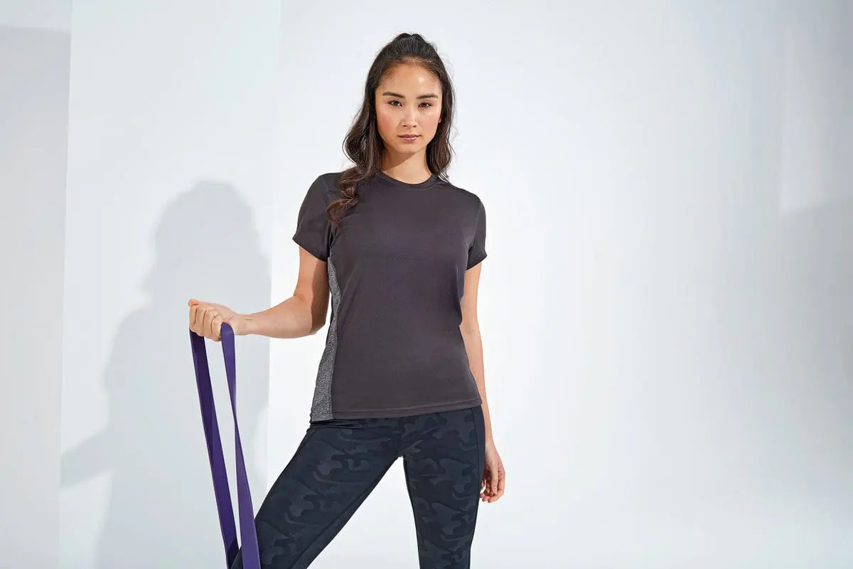 Tridri Womens Contrast Panel Performance T Shirt